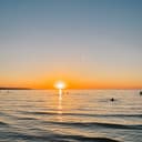 Sunset over water